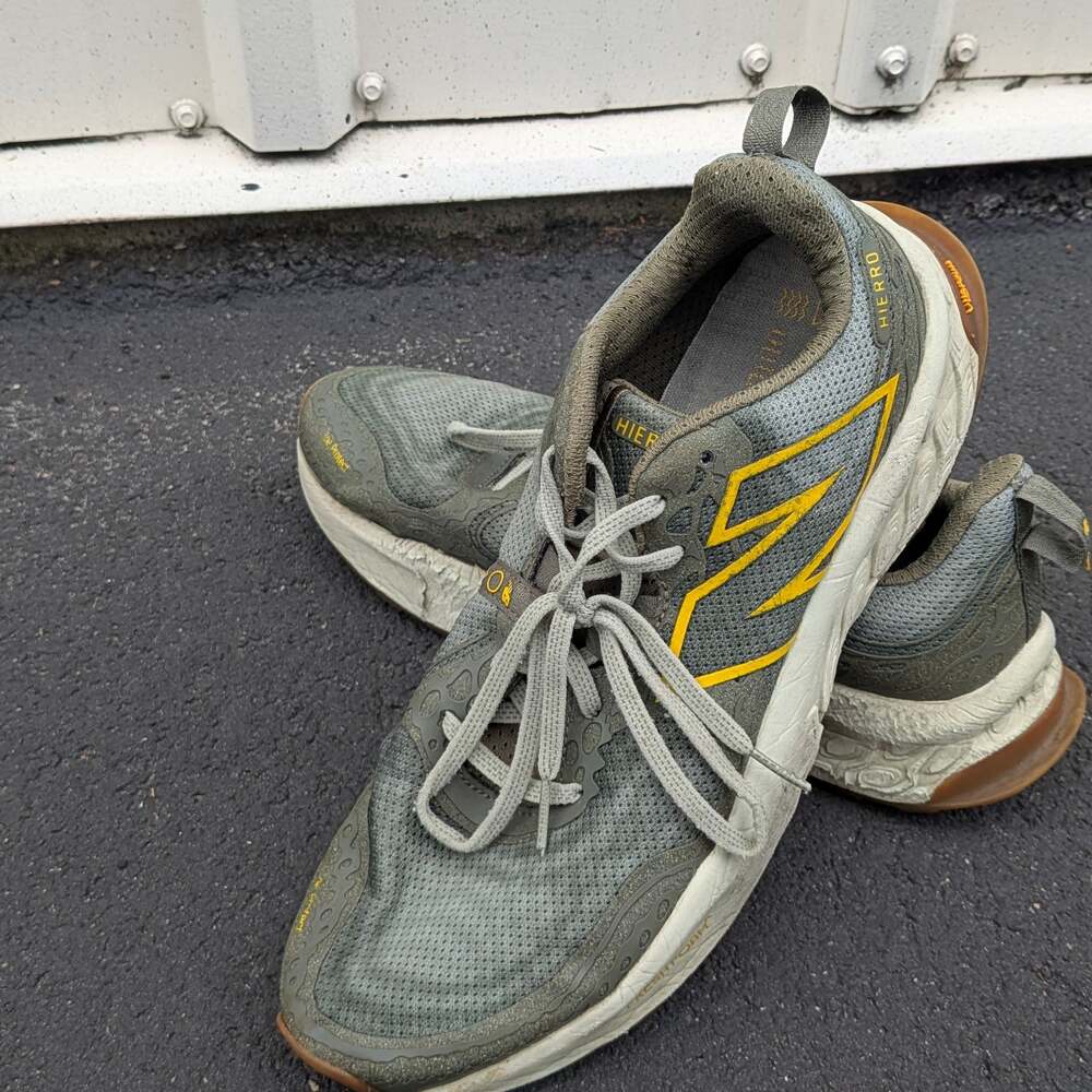 New Balance Fresh Foam X Hierro V8 Trail Running Shoes Olive Green Yellow